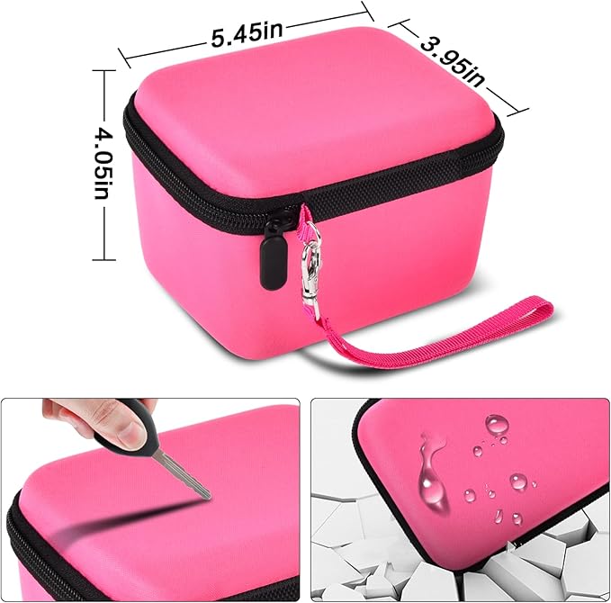 Vlogging Camera Case Compatible with for Duluvulu/for VJIANGER/for JGIPL/for TEBNGIHNM 4K Digital Cameras for Youtube. Vlog Camera Carrying Storage for Lens, Cable and Other Accessories - Red