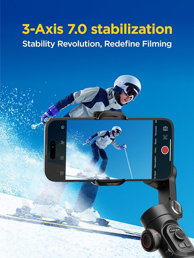 AOCHUAN 3-Axis Gimbal Stabilizer for Smartphone Smart XE & B10 Storage Bag