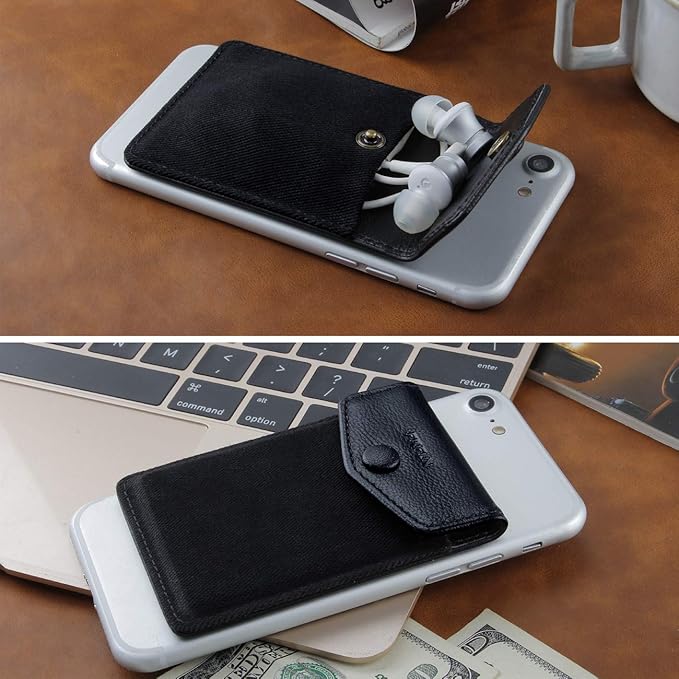Ultra-Slim Self Adhesive Credit Card Leather Wallet