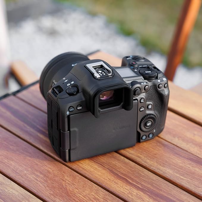 EOS R5 Mark II Eye Cup Eyepiece, JJC Soft Rubber Eyecup Viewfinder Cover for Canon EOS R5 Mark II R5 II Mirrorless Camera(Not for R5), Replaces Canon ER-KE Eyecup, Not Affect The Use of LCD Screen