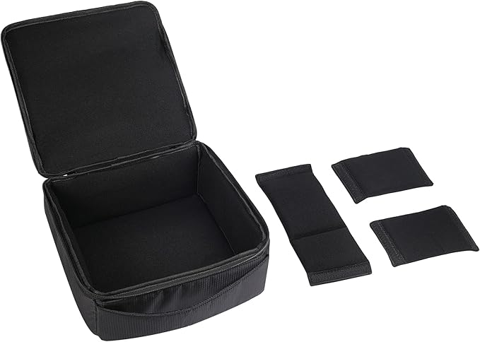 Water Resistant Camera Insert Bag DSLR SLR Camera Case Upgraded Version and Lens Storage Carrying Case (Black)
