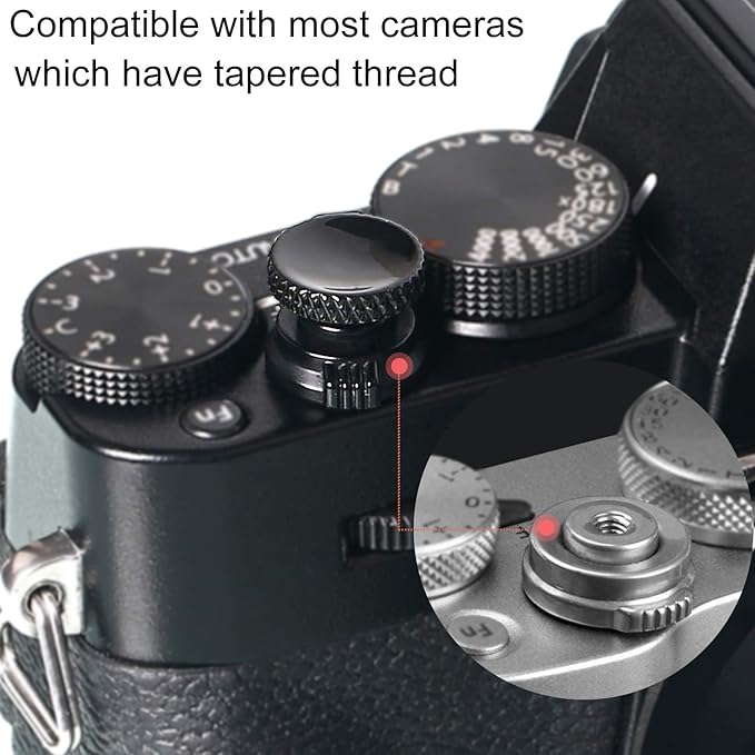 Camera Shutter Button, Upscale and Delicate Soft Shutter Release Button (3 Pack)