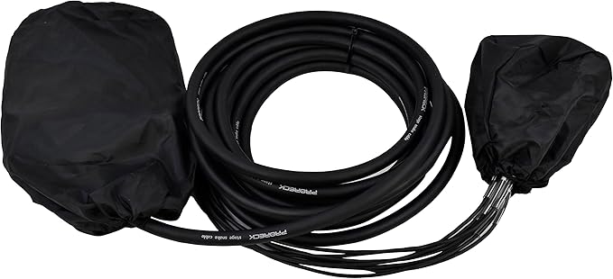 PRORECK 8-Channel Low Profile XLR Send Circuit Board Snake Cables, XLR Splitter Cable for Live, Recording, Stage, Studio, 25 Feet Long