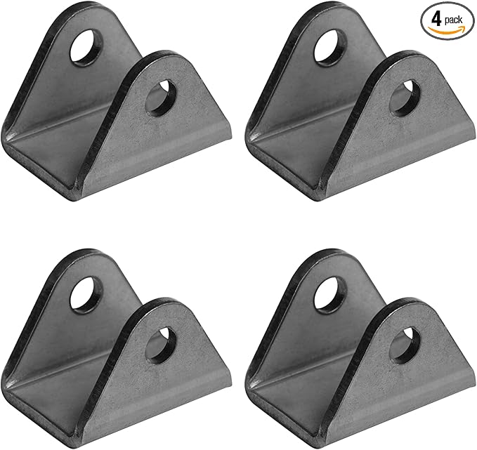 4 Pack Weld on Shock Mount, Absorber Suspension Bracket, 1-1/2" Inner Width for ATV, Dune Buggy, Motorcycles