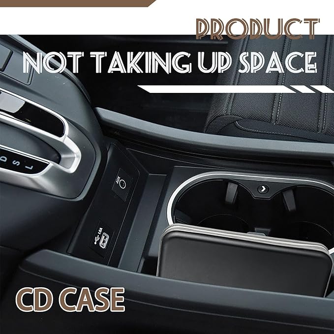 YILAG CD/DVD Case Storage, 100 Capacity Holder - Plastic Disc Case Storage Wallet Binder for Car, Home, Office, Travel (1P Black)