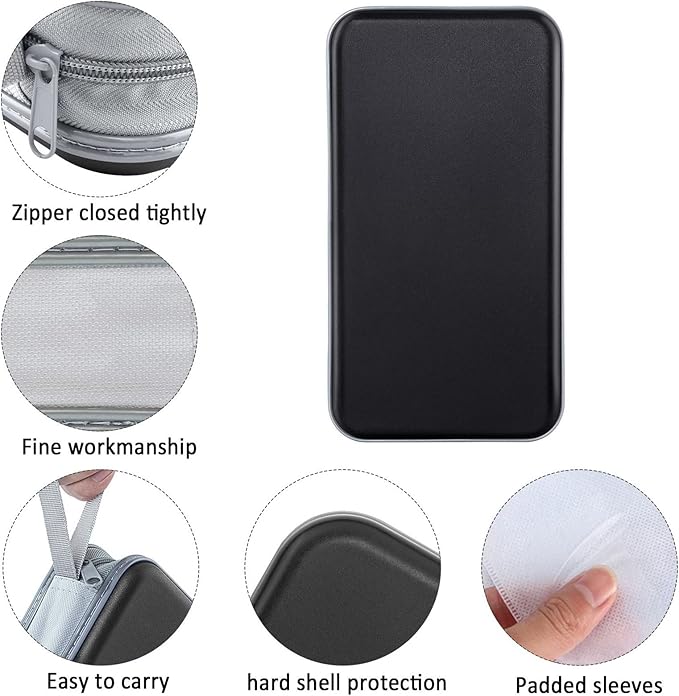 CD Case Holder, 80 Capacity, Black, Plastic, Portable Storage Rack