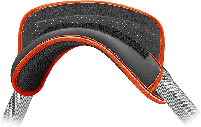 ZINZ Universal Shoulder Pad with Ultra Thick Cushion for Bag Luggage Bag Crossbody, Plus Long & Anti-Slip & Breathable,Grey-Orange Edge