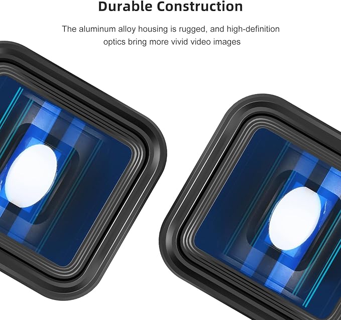 Andoer Anamorphic Cinema Lens 1.55X for Mobile - Deformation Movie Lens for iPhone 11-15