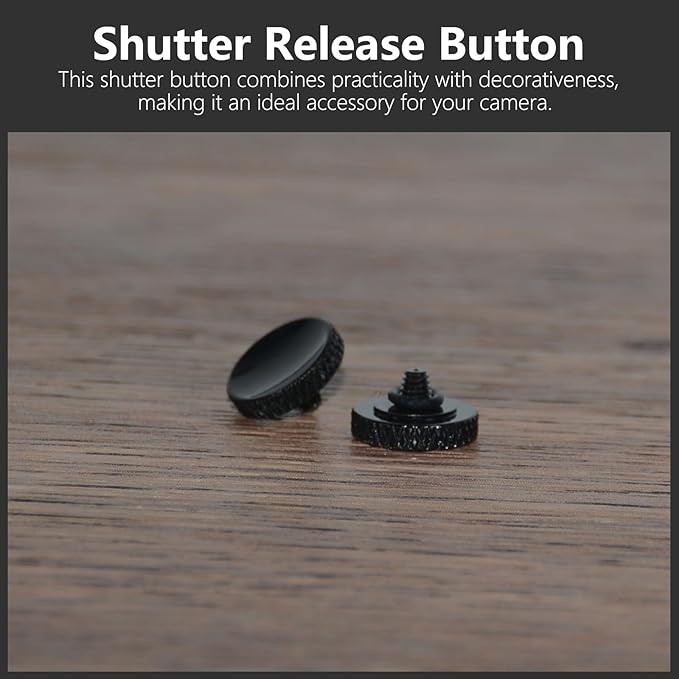 5 Pack Shutter Release Button,Pure Copper Knurled Concave Surface Camera Button for Fuji X-M5 XT50 X-T5 X-T4 X-T3 X-T2 X-T30 X-T30 II X-T20 X-T10 X100VI X100V X-E3,for Nikon DF Zf (Black)