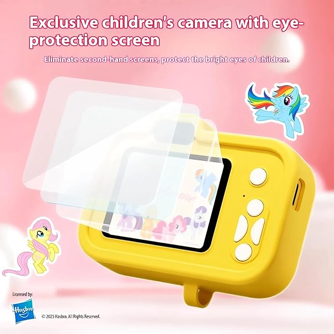 My Little Pony Magic Catcher Children's Camera，Toddler Camera 3 Year Old, Kid's Camera with SD Card，Fluttershy