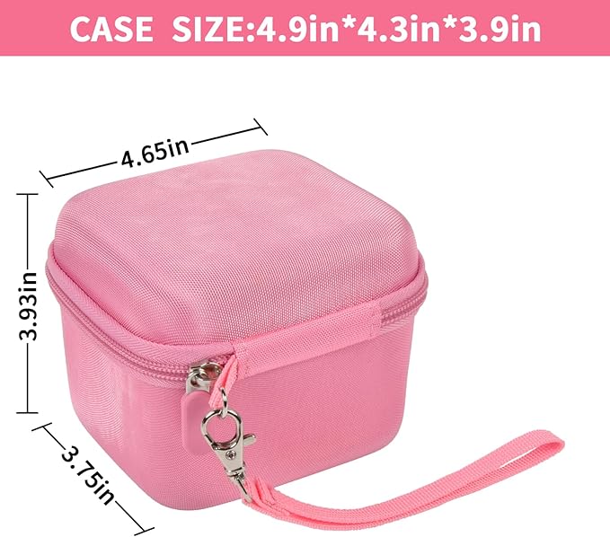 ANKHOH Case for Dylanto/for DUDUDRAGON/for Yehtta/for Gofunly/for LETSHAH Kids Camera Instant Print, 1080P Kid Cameras Storage Organizer Gifts Bag for Printing Paper and Toy Accessories,Pink-Only Box