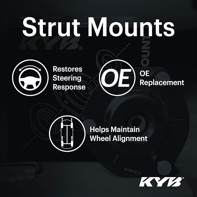 KYB SM5182 - Shock mount , Black