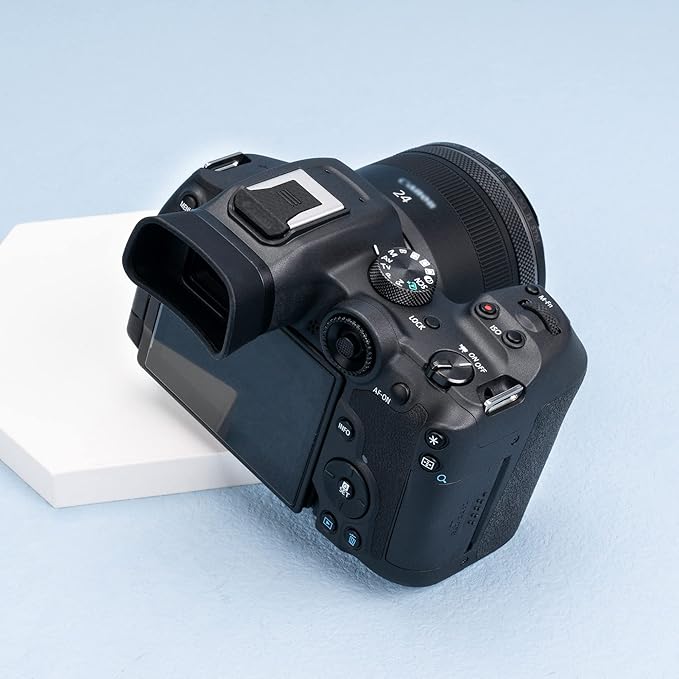 JJC Eyecup Eyepiece Viewfinder for Canon EOS R7 Camera with Soft Silicone Extended Design