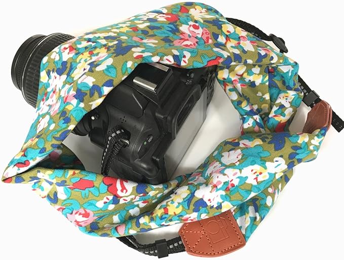 Alled Camera Neck Shoulder Belt Strap, Chevron Scarf Vintage Print Soft Coloful Camera Straps for Women/Men for DSLR/SLR/Nikon/Canon/Sony/Olympus/Samsung/Pentax ETC