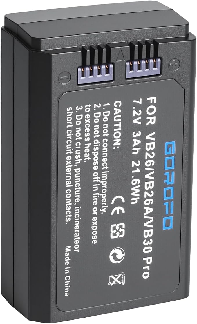 VB26B VB26A VB26 VB30 Pro Battery for GODOX V1 V1S V1N V1C V1F V1O V1 Flash and V860III V860III-S V860III-C V860III-N V860III-O V860III-F V850III AD100PRO Camera Flash Speedlite (1 Battery)