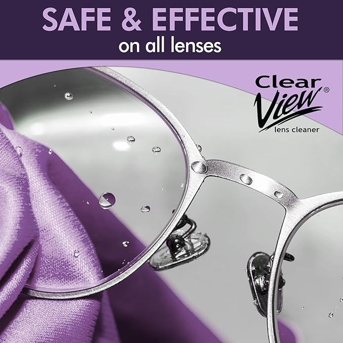 OptiSource International Clear View Screen & Lens Cleaner for Eyeglasses, Laptops, Smartphones, & Other Screens, 1 Gallon