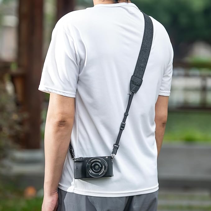 Quick release camera shoulder strap, safety tether camera neck strap, cotton shoulder strap, suitable for various cameras.