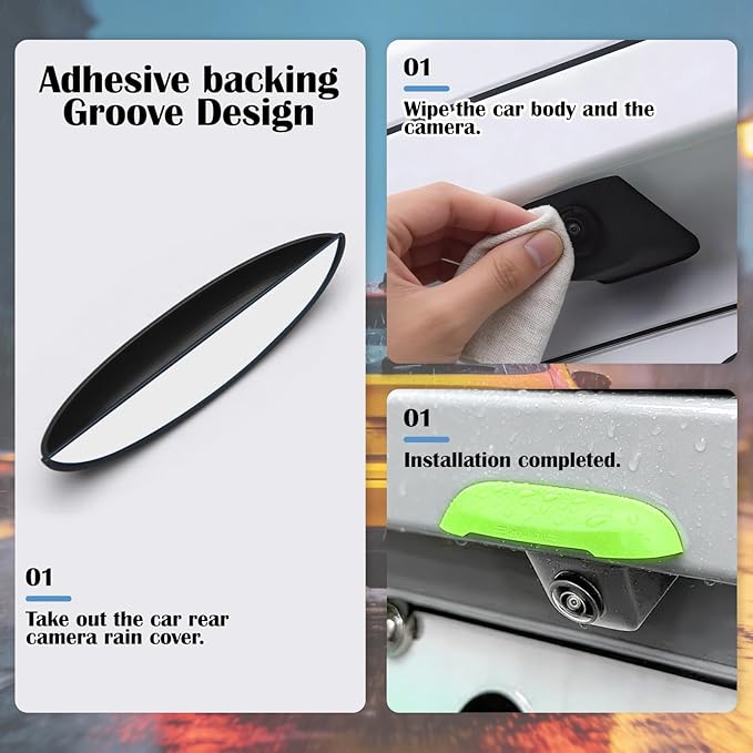 Winter-Ready Rear Camera Cover - All-Season Silicone Protection, Rain & Snow Guard for Backup Cams