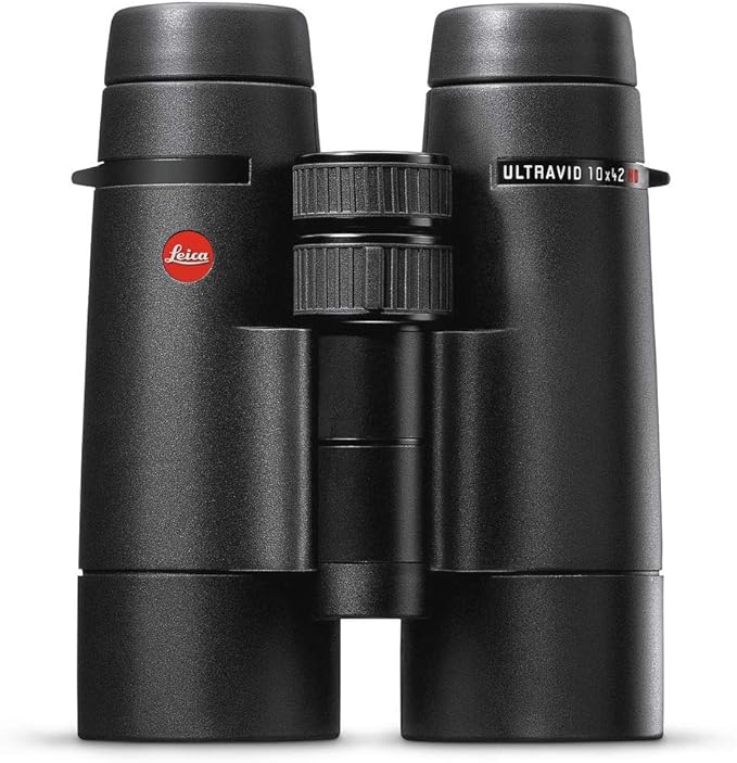 Leica 10x42 Ultravid HD-Plus Binoculars (40094) + Backpack + Full Size Monopod + Cleaning Set + 2 x Cap Keeper + Neck Strap