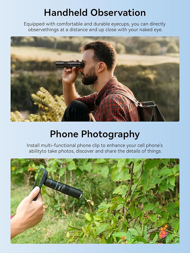 MIAO LAB HD 10X Telephoto Lens & 200mm Macro Lens, 2-in-1 Aluminum Phone Camera Lens Kit with 17mm Lens Thread Interface Mobile Phone case. Phone Lens Attachment Fit for iPhone 15 Pro