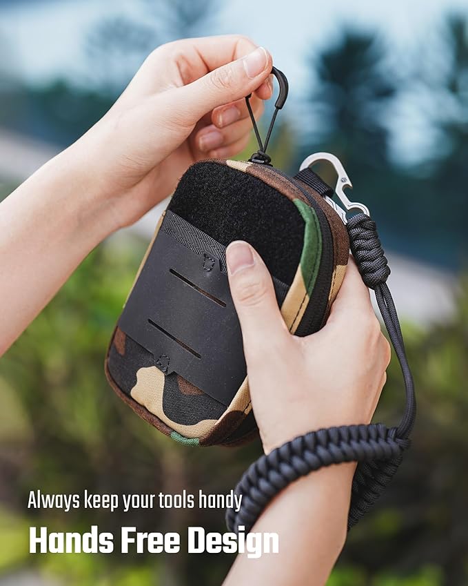 KeyUnity KC03 Camera Wrist Strap Adjustable Paracord with Carabiner, Braided Lanyard for Key, Cell Phone, Camera, and Wallet