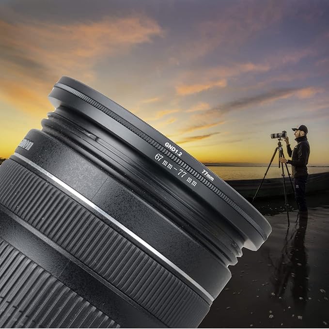 55mm to 82mm Step-Up Ring Filter Adapter,for All Brands UV ND CPL, Metal Ring Step-Up Rings Adapter Filter (55mm-82mm)