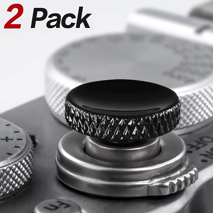 Fuji Shutter Release Button Accessories: Fujifilm Camera Soft Shutter Button - Black Shutter Button for Canon Nikon Leica Film X100V X100F Xt5 Xt4 Xt3 Xt2 Xt30 Xt20 Xt10 Xpro3 Xpro2 Xpro1