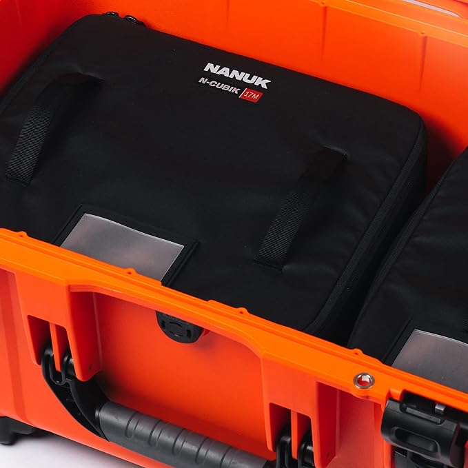 NANUK N-Cubik 17M Camera Bag Insert – Medium Water-Resistant Cube – Shockproof Protective Camera Insert for Backpack – Perfect for Tech Gear & Accessories (11.4” x 13.3” x 6.6”)