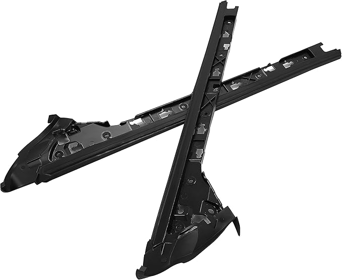 HECASA Windshield Side Molding A-Pillar Trim Compatible with 2011-2019 Ford Explorer Replacement for BB5Z-78 03136-BA BB5Z-7803137-BA Inner Front Pillar Trim Mount Brackets Left and Right Side