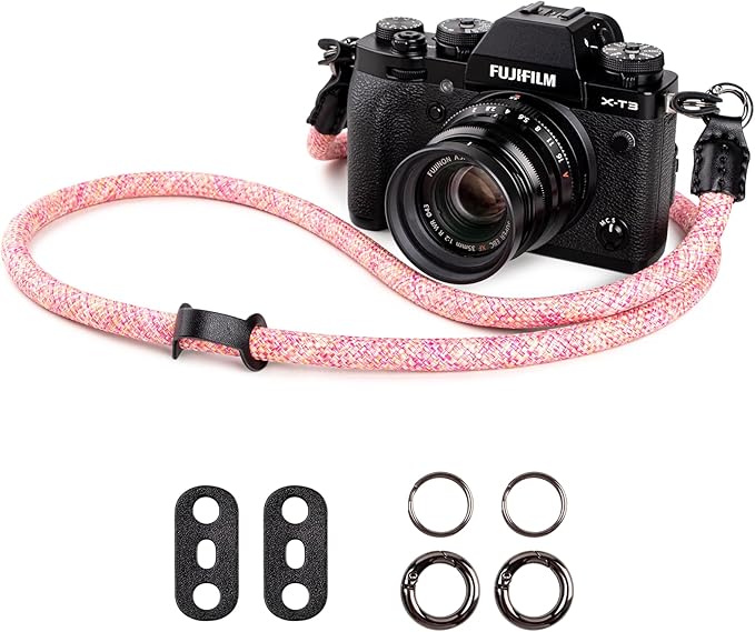 VOVMOEYA Camera Strap Rope,Camera Neck Strap Shoulder Strap for Fujifilm X100VI X100V XS20 XT5 for A6000 A6100 A6400 A6700 A7IV for Canon EOS R6 R10 for Nikon D850 D5600 D7500