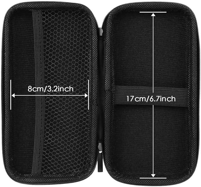 iMangoo Travel Essentials Electronics Organizer Charger Case Portable Dual Zipper Shockproof Pouch Tech Purse Cord Cable Pouches Power Bank Storage Accessories Bag for Women Men,6.5x3.2x1 Mint