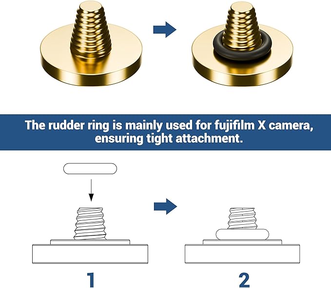 JJC Camera Soft Release Button, Shutter Button for Fuji Fujifilm X-M5 X-T5 X-T4 X-T50 X-T30 III II X-PRO3 X100VI X100V X-E5 X-E4 X Half Q3 M9 Sony RX10 IV RX10 III Nikon Zf Df, Golden Aperture Pattern