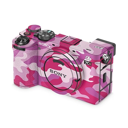 Camera Skin Compatible with Sony Alpha 7CR Camera (2023) - Pink Camo - Premium 3M Vinyl Protective Wrap Decal Cover - Easy to Apply | Crafted in The USA by MightySkins