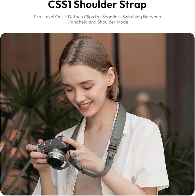 ULANZI CSS1 U-Snap Camera Strap, 55 In Quick Release Camera Shoulder Straps for Photographers with Safety Tether, 60kg Load Capacity, Soft Sling for DSLR Mirrorless Sony Canon Nikon Binoculars (Green)