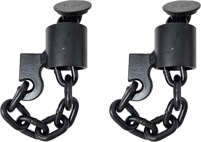 Heavy Duty G70 3/8" Floor Chain Tie Down Weld On, 6600Lbs, for Truck Trailer Flat Bed Deck Auto Lift Wrecker, Prevent Cargo from Snagging On It During The Loading and Unloading Process (4)