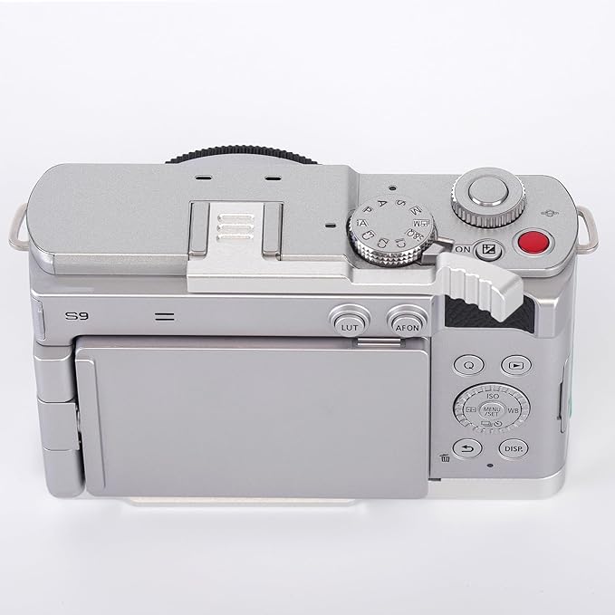 Metal Hot Shoe Thumb Up Grip for Panasonic Lumix S9, Aluminum Alloy Thumb Grip with Hot Shoe Cover Protector Thumb Rest Support Holder for Lumix S9 Camera Accessories (Silver)