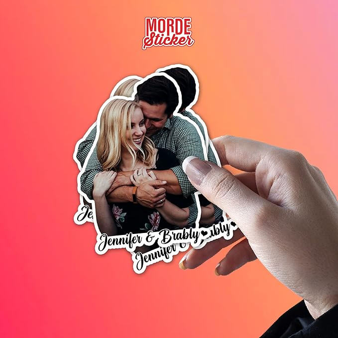 Custom Photo Sticker, Personalized Stickers with Image Picture Customized Your Own Photo Die Cut Waterproof Vinyl Sticker for Laptop Water Bottle Phone Case Merchandise Decor Decal Gift Idea Pet