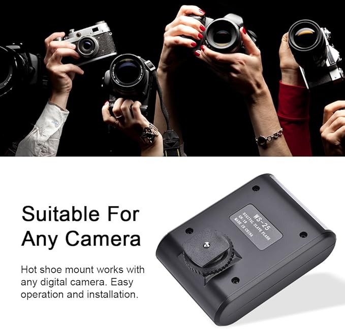 Mini Camera Flash Light,Portable On-Camera Hot Shoe Mount Flashlight Photography Accessory with Slave,Auto Pre-Flash Sensor,for DSLR Digital Camera Camcorder