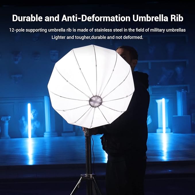 SMALLRIG Lantern Softbox Soft Light Modifier, 26 Inch/65 cm Softbox Diffuser Compatible with SMALLRIG Video Light 120B/120D/220B/220D and Other Bowens Mount Lamps