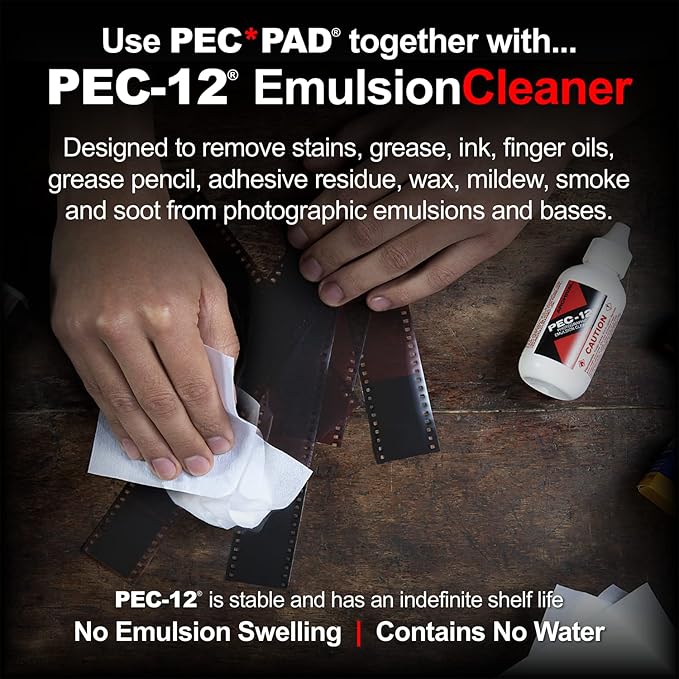 PEC-PAD Lint Free Wipes Ultra Soft Cloth for Cleaning Sensitive Surfaces Like Camera, Lens, Filters, Film, Scanners, Telescopes, Microscopes, Binoculars (4x4 (25 Sheets))