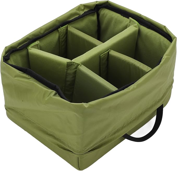 Insert Padded Partition Camera, DSLR SLR Camera and Lens, Flexible Dividers with Hook and, Shockproof Nylon Material for Photographers