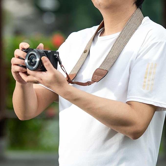 Quick release camera shoulder strap, safety tether camera neck strap, cotton shoulder strap, suitable for various cameras.