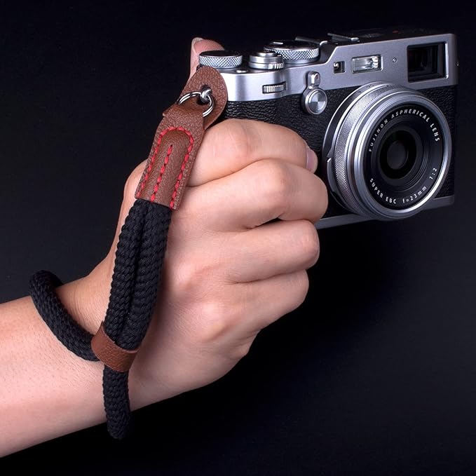 Camera Wrist Strap,Hand Strap lanyard for DSLR SLR Mirrorless Camera Rope Adjustable Safety Strap(Black)