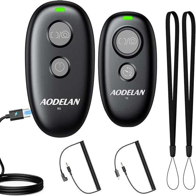 Upgrade for Sony Rechargeable Wireless Camera Remote Control,AODELAN Shutter Release Compatiable with Alpha 7 IV, A7, A7 III,A7R,A7R II,A7R III,A7R IV, A6500, A6600,A9 III,A1 II,ZV-1,RX100 VII