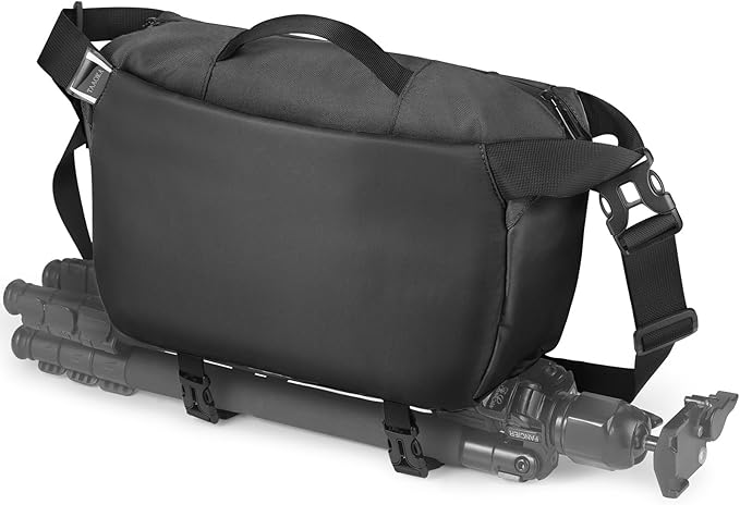 TAAOKA Camera Sling Bag, Waterproof Camera Case with Tripod Holder, DSLR/SLR/Mirrorless Cameras Shoulder Bag, Crossbody Camera Bags for Photography (Black)
