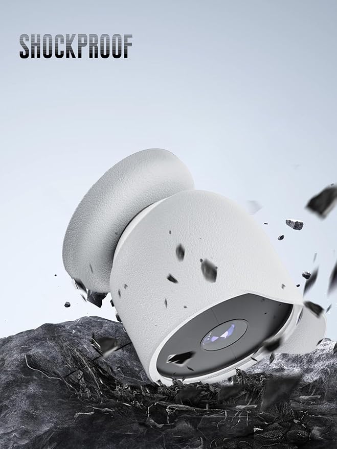 1-Pack Cover for Google Nest Cam Outdoor or Indoor (Battery, 2nd Gen), FJIASTB Soft Silicone Protective Case, Shockproof, Waterproof (White)