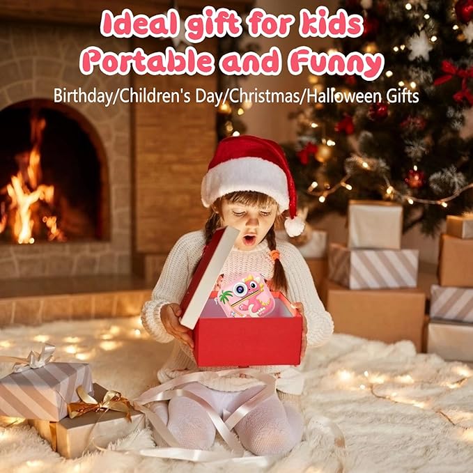 64GB Kids Camera Instant Print, 48MP Birthday Gifts Instant Print Camera for Kids with Print Paper, 1080P Dual-Lens Selfie Instant Cameras Video for Girls Age 3 4 5 6 7 8 9 10 11 Toddler Toy