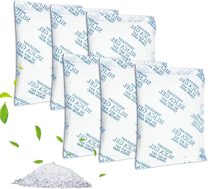 Desiccant Bag Replacement for Smart Feeders, Packs for Storage, Bags for Moisture Control for Automatic Pet Feeders, Silica Gel Desiccant Packets 6PCS