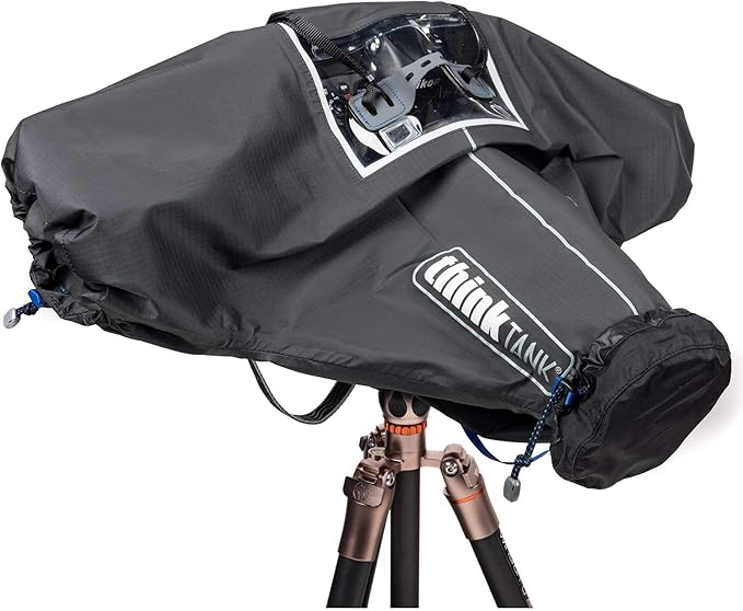 Think Tank Hydrophobia D 70-200 V3 Camera Rain Cover for DSLR and Mirrorless Cameras with 70-200mm f/2.8 Lens (Black)