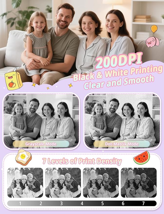 Kids Camera Instant Print, 1080P HD Digital Video Kids Instant Camera for Girl Boys, Toddler Toys for Children Age 3-12 with 3 Rolls Print Paper & 32G Card (Purple)